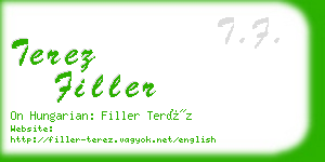 terez filler business card